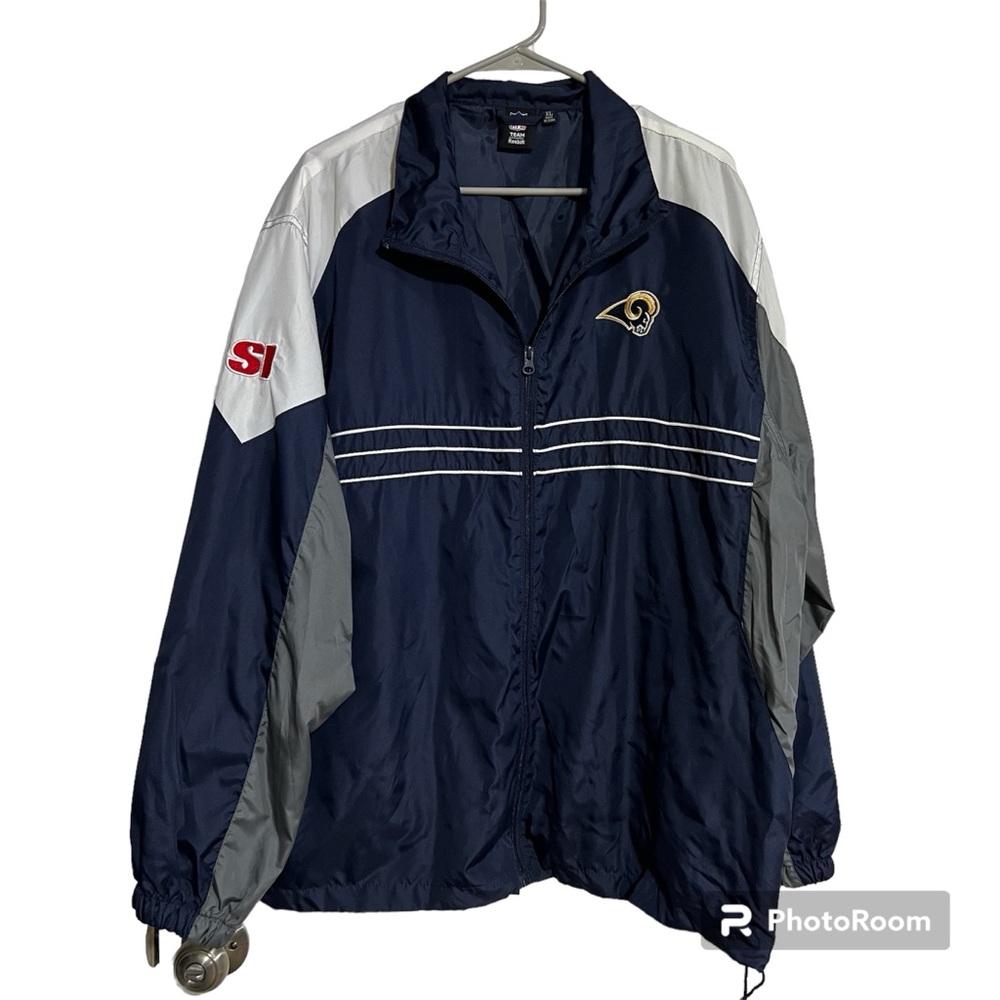 Reebok NFL SI Los Angeles Rams Team Apparel Windbreaker Jacket, Size XL